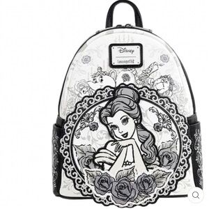 LOUNGEFLY DISNEY BEAUTY AND THE BEAST BELLE SKETCH MINI BACKPACK